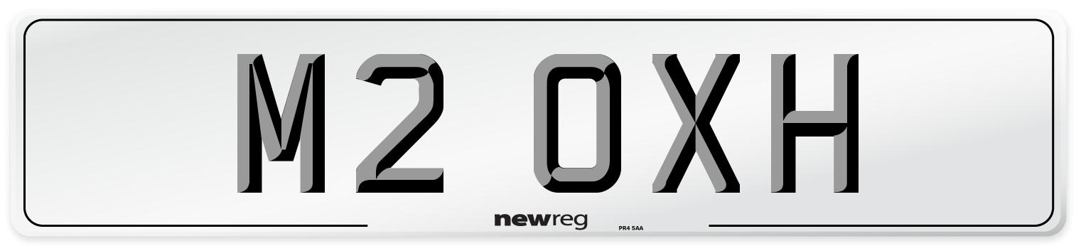 M2 OXH Number Plate from New Reg